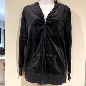 Motherhood Maternity Velour Zip Up Hoodie